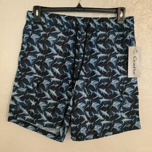 Centro Navy Shark swim Shorts
